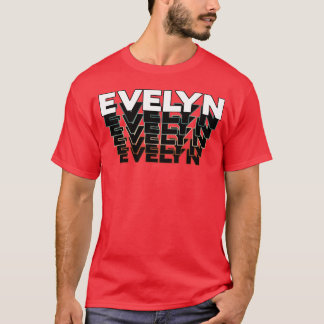 Evelyn Funny Retro Vintage Sunset Evelyn 80s 90s g T-shirt