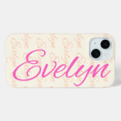 Evelyn Herhalend Naampatroon  Case-Mate iPhone Case (Achterkant (horizontaal))