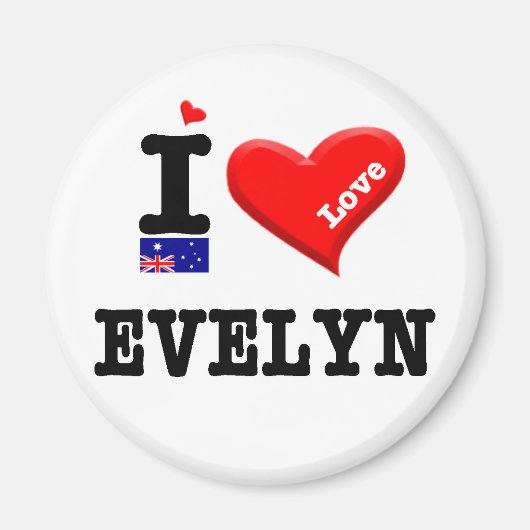 EVELYN - I Love Magneet (Voorkant)