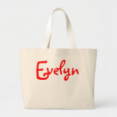 Evelyn - Jumbo Canvas Tas (Voorkant)
