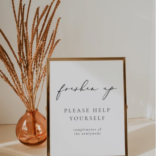 EVELYN Modern Elegant Calligraphy Freshen Up Poste Poster