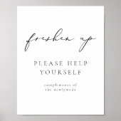 EVELYN Modern Elegant Calligraphy Freshen Up Poste Poster (Voorkant)