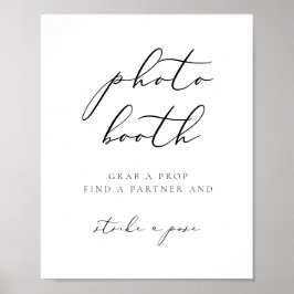 EVELYN Moderne Elegante Calligrafie Foto Booth Pos Poster