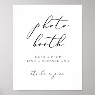 EVELYN Moderne Elegante Calligrafie Foto Booth Pos Poster