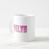 Evelyn naam koffiemok (Voorkant links)