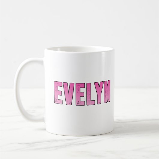 Evelyn naam koffiemok (Links)