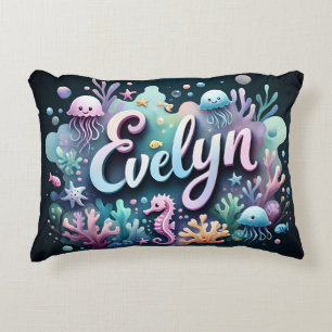 Evelyn Naam Ocean Theme Decoratief Zee Leven Accent Kussen