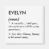 Evelyn name, Editable name, Custom name Magneet (Voorkant)