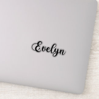 Evelyn Name - Handgeschreven kalligrafie Sticker