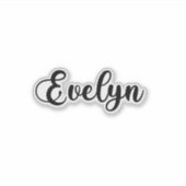 Evelyn Name - Handgeschreven kalligrafie Sticker (Voorkant)