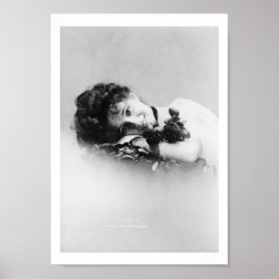 Evelyn Nesbit, 1901, gefotografeerd door Otto Saro Poster