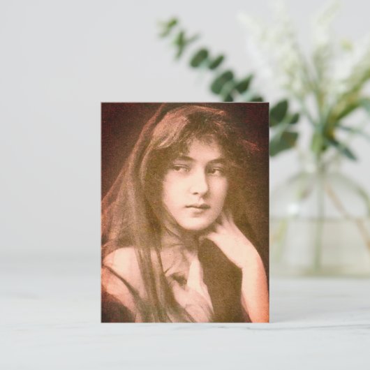 Evelyn Nesbit Briefkaart (Staand voorkant)