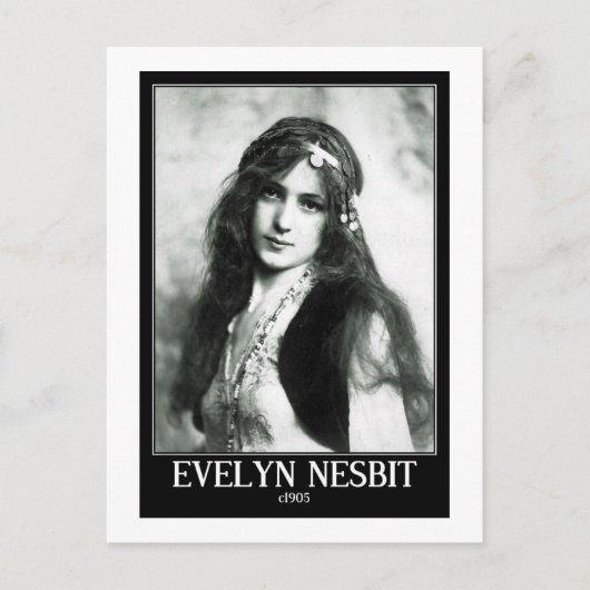 Evelyn Nesbit, Celebrity, c1905,  Briefkaart (Voorkant)