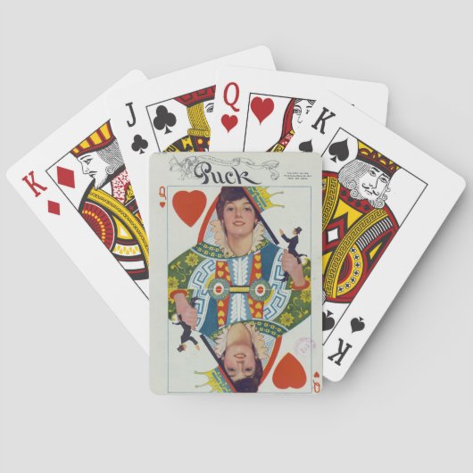 Evelyn Nesbit Queen of Hearts Pokerkaarten (Achterkant)