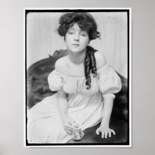 Evelyn Nesbitt ongeveer 1900 Poster (Voorkant)