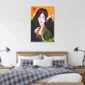 Evelyn Plays Canvas Afdruk (Insitu (Slaapkamer))