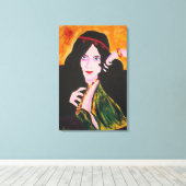 Evelyn Plays Canvas Afdruk (Insitu (Houten vloer))