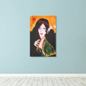 Evelyn Plays Canvas Afdruk (Insitu (Houten vloer))