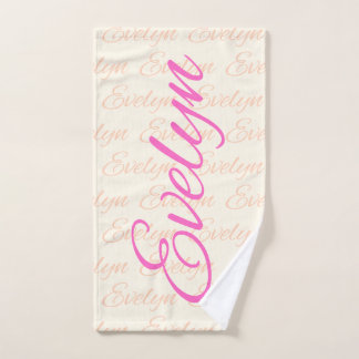 Evelyn Repeating Name Pattern Bad Handdoek