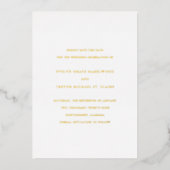 Evelyn Simple Elegant Wedding Save the Date Folie Uitnodiging (Voorkant)