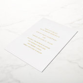 Evelyn Simple Elegant Wedding Save the Date Folie Uitnodiging (Gedraaid)