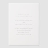 Evelyn Simple Elegant Wedding Save the Date Vellum Uitnodigingen (Voorkant)