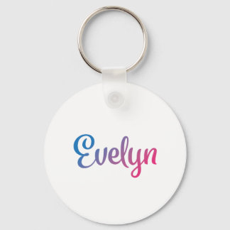 Evelyn Stylish Cursive Sleutelhanger