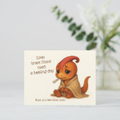 Even Brave Dinos Need a Healing Day - Karte Briefkaart (Staand voorkant)