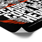 Even Cops Need Heroes Fireman Gift Proud Firefight Poster (Hoek)