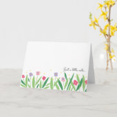 Even een kleine opmerking Floral Moederdag Kaart (Gele Bloem)