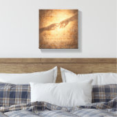 Even in Silence We Meet Minimal Spiritual Wall Art Canvas Afdruk (Insitu (Slaapkamer))