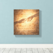 Even in Silence We Meet Minimal Spiritual Wall Art Canvas Afdruk (Insitu (Houten vloer))