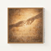 Even in Silence We Meet – Romantic Minimal Notitieboek (Achterkant)