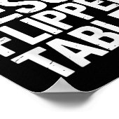 Even Jesus Flipped Tables Funny Jesus Lovers Chris Poster (Hoek)