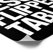 Even Jesus Flipped Tables Funny Jesus Lovers Chris Poster (Hoek)