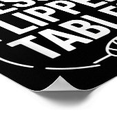 Even Jesus Flipped Tables Funny Jesus Lovers Chris Poster (Hoek)