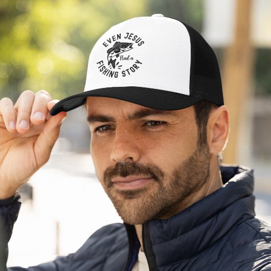 Even Jesus Had a Fishing Story Funny Fishing Trucker Pet