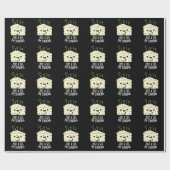 Even wachten, ik stink grappige kaassaus donker BG Cadeaupapier (Vlak)