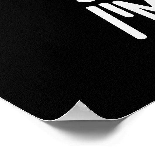 Even wachten, ik stink grappige kaassaus donker BG Poster (Hoek)