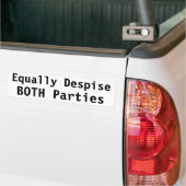 Even wanhopig beide partijen bumpersticker (Op Truck)