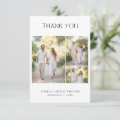 Evenement 4 Foto bruiloft Vrijgezellenfeest Bedankkaart (Staand voorkant)