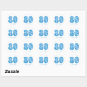 Evenement 5 augustus NYC 2025 Ronde Sticker (Vel)