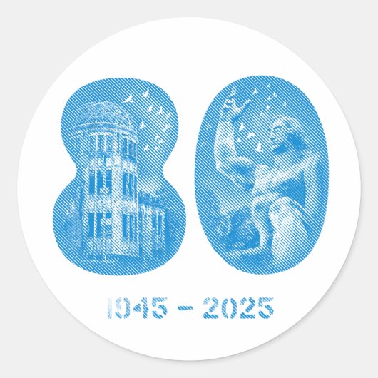 Evenement 5 augustus NYC 2025 Ronde Sticker (Voorkant)