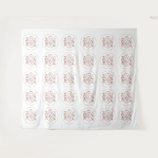 Evenement aangepast logo stap- en herhalingsachter wandkleed (Voorkant (horizontaal))