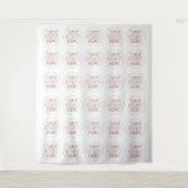 Evenement aangepast logo stap- en herhalingsachter wandkleed (Voorkant)