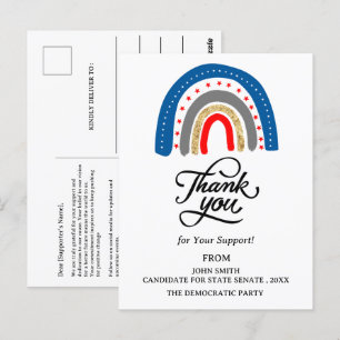 Evenement Actiedonatie Politieke Campagne Bedankt Briefkaart