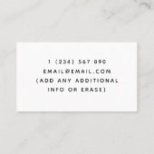 Evenement Bartender Mixologist Sommelier Classic W Visitekaartje (Achterkant)