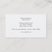 Evenement Catering Culinair Chef Zwart Visitekaartje (Achterkant)