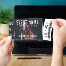 Evenement Concert Ticket DIY Tickets Sjabloon Foto