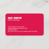 Evenement Decor Ballon Visitekaartje (Achterkant)